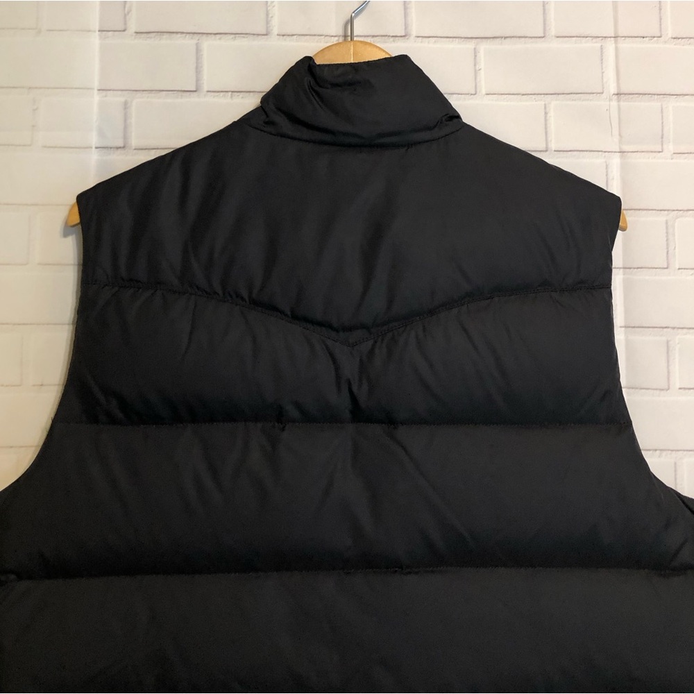 Banana Republic Men's Quilted Black Down Puffer Zip Front/Button Vest Jacket M - Picture 9 of 14